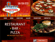 Tablet Screenshot of downtowncafeandpizza.com